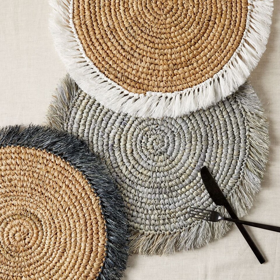 Woven Rattan Placemat west elm United Kingdom
